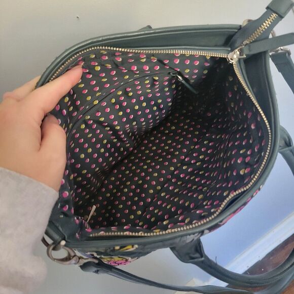 VERA BRADLEY FALLING FLOWERS DAY OFF SATCHEL Handbag‎ Crossbody - Picture 13 of 15
